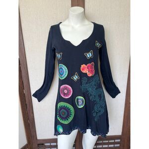 Desigual 100% Cotton Dragon & Butterfly Tunic Dress 🐉🦋